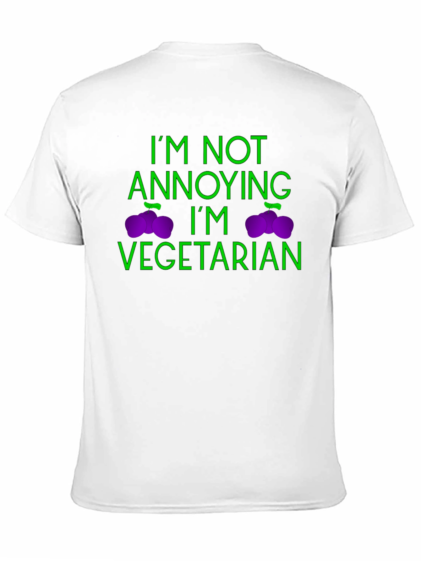 Vegetarian Statement Graphic Tee - Black