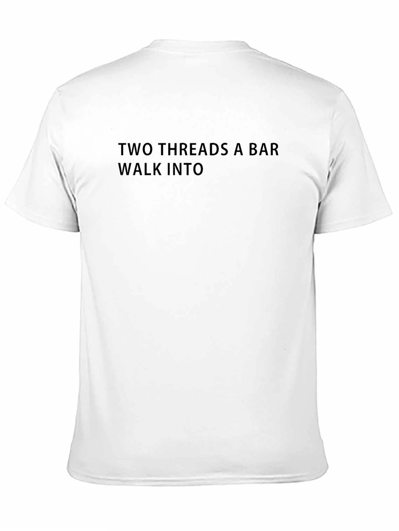 Two Threads Bar T-Shirt: Black Humor Tee