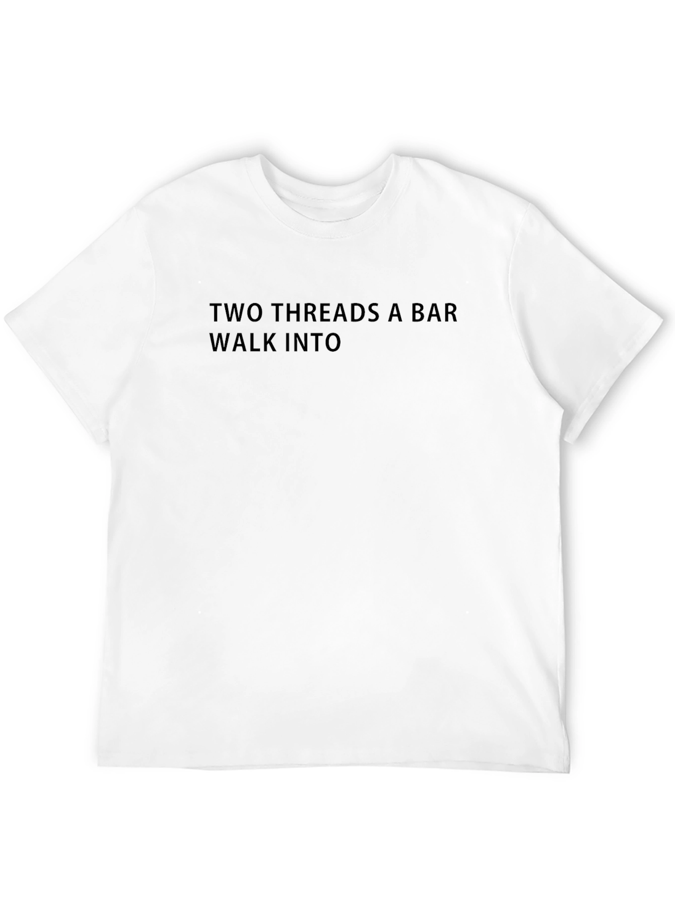 Two Threads Bar T-Shirt: Black Humor Tee