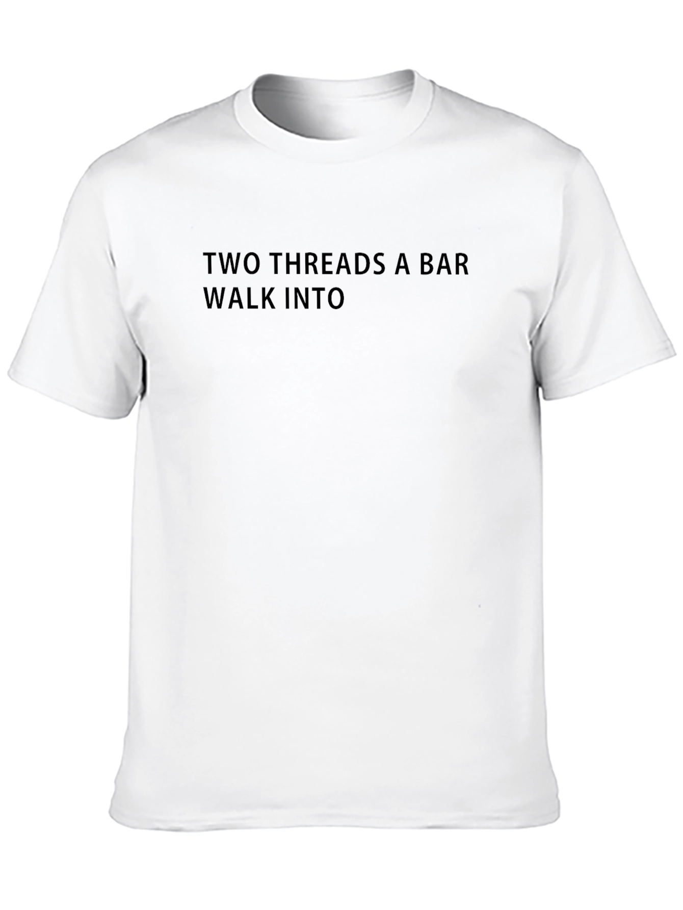 Two Threads Bar T-Shirt: Black Humor Tee