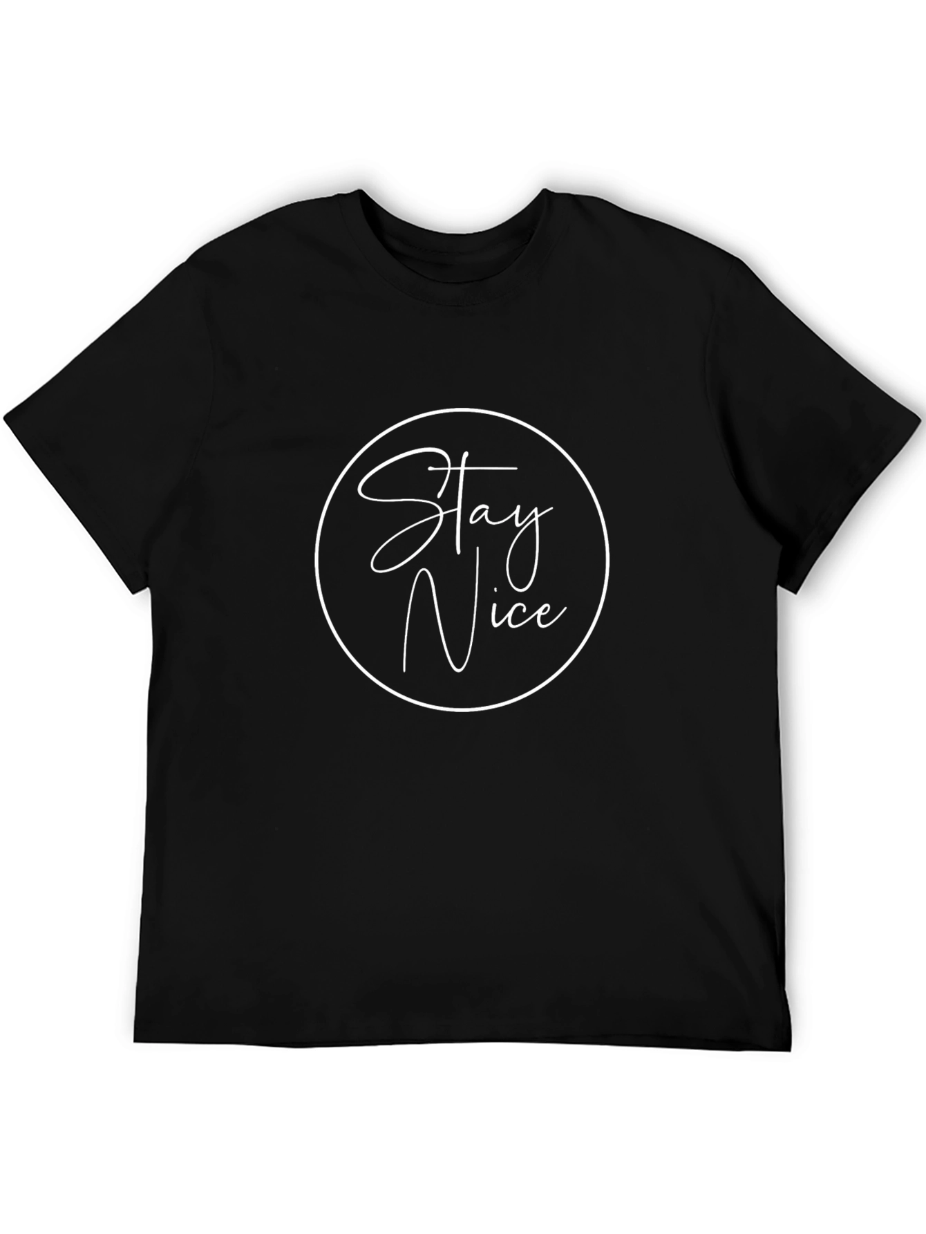 Stay Nice Black Graphic Tee