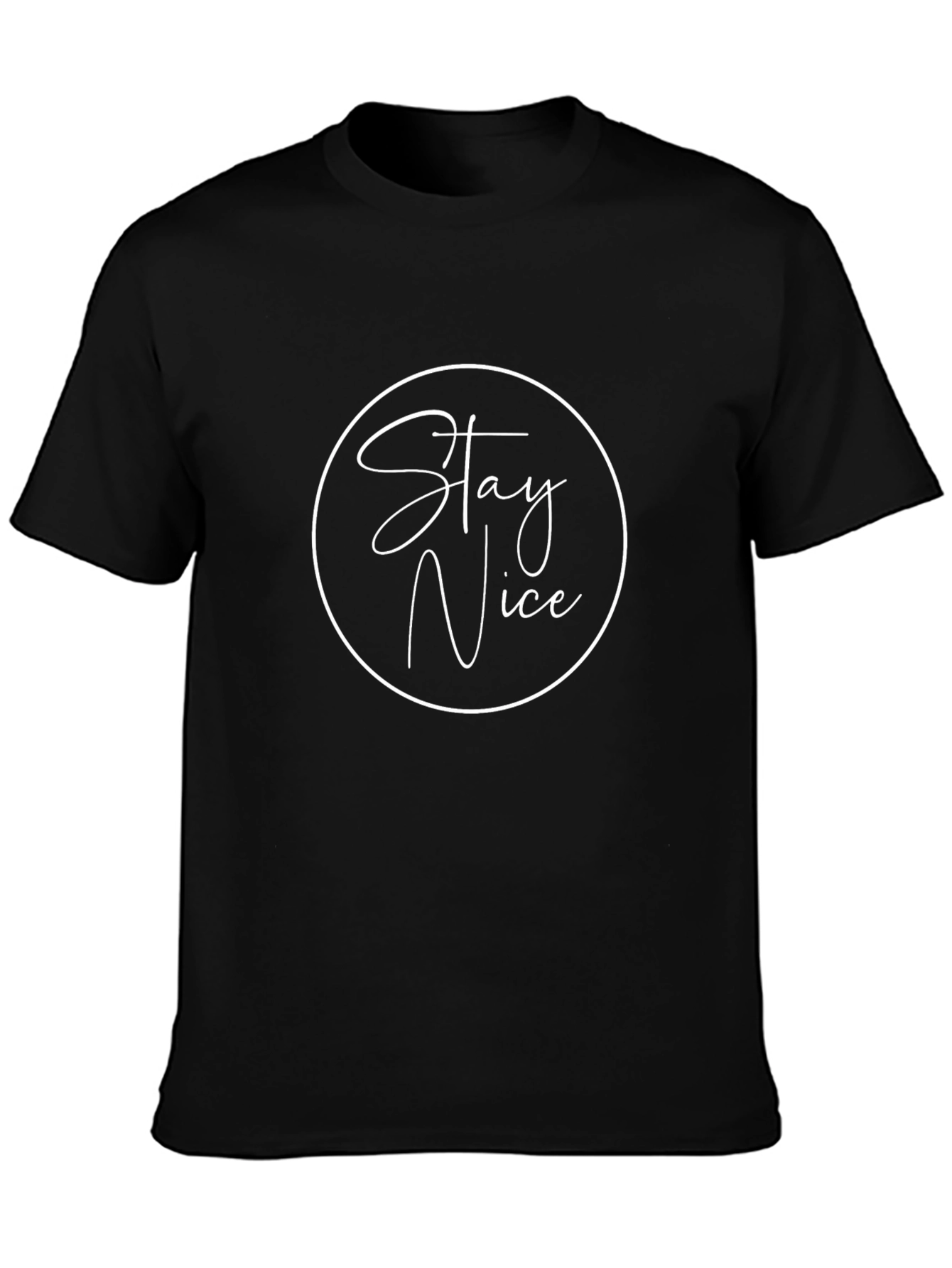 Stay Nice Black Graphic Tee