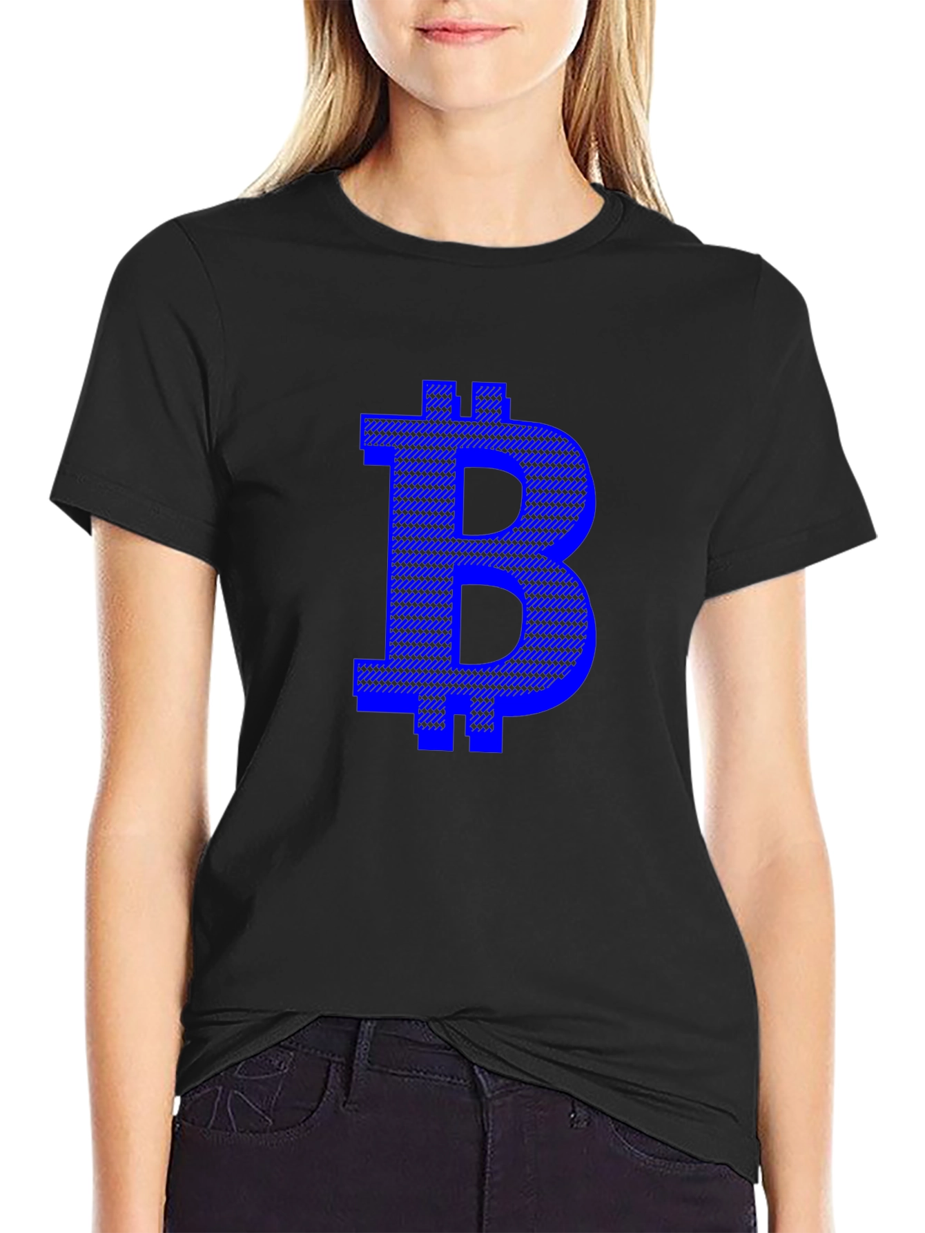 Bitcoin B Logo Black T-Shirt