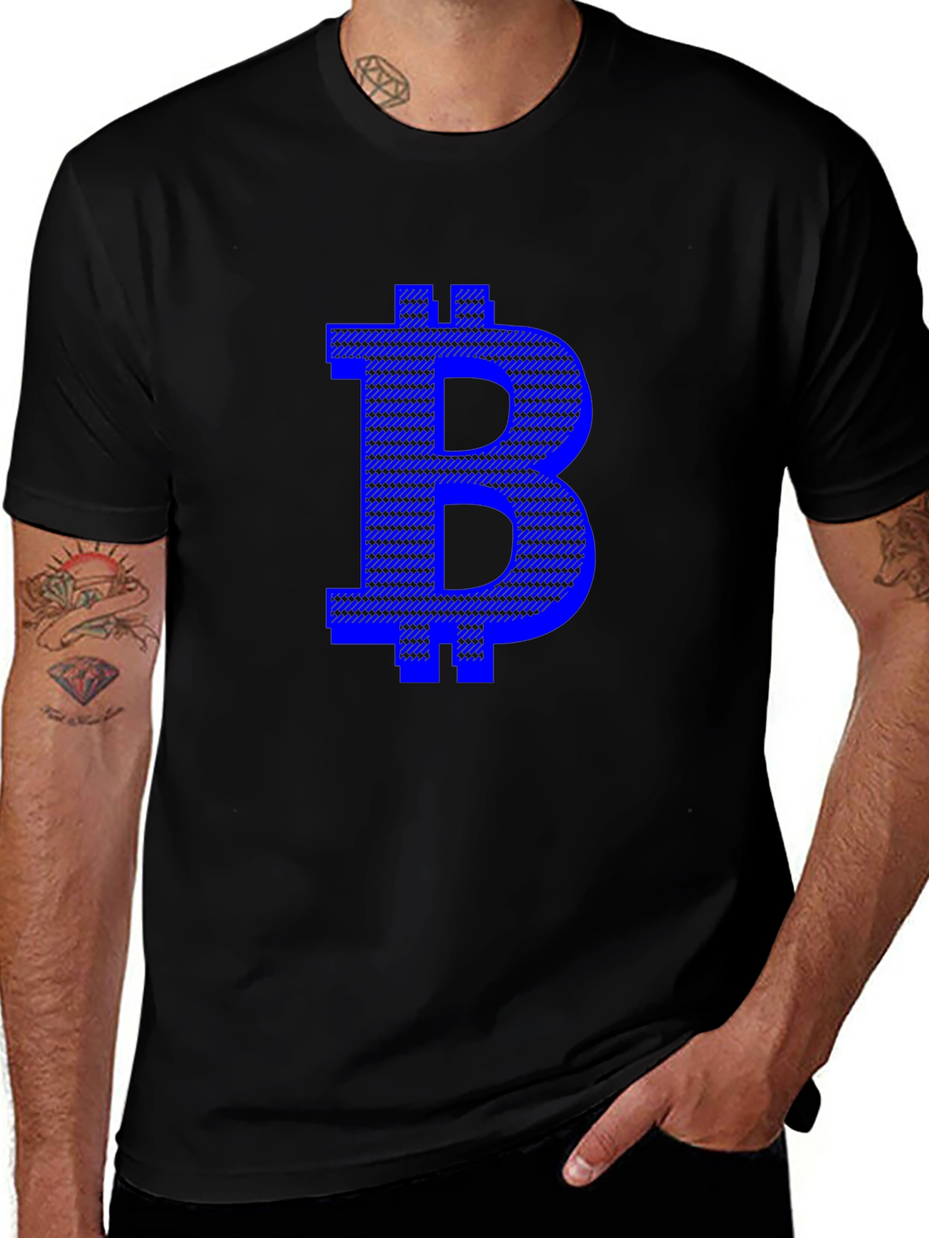 Bitcoin B Logo Black T-Shirt