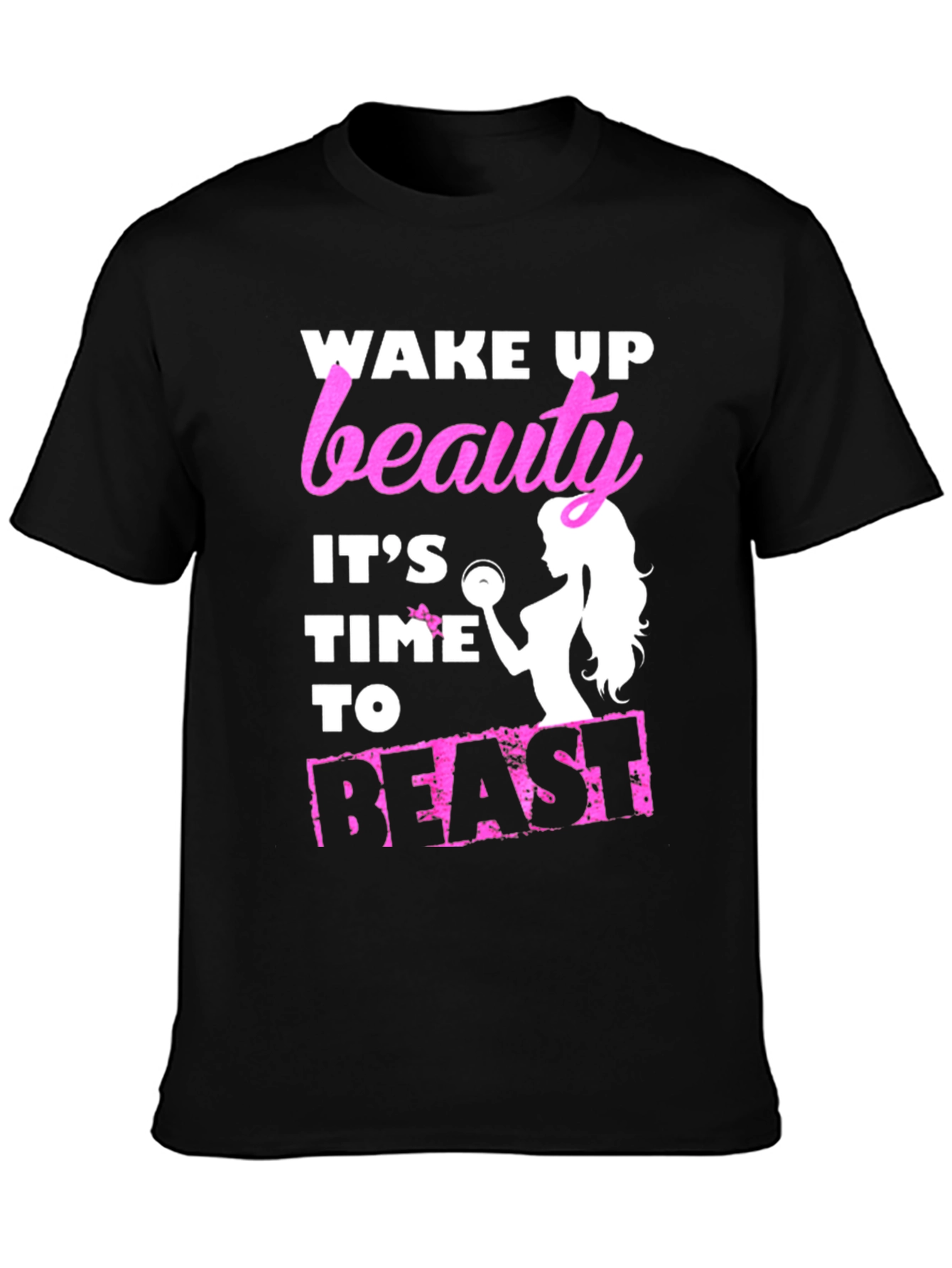 Wake Up Beauty Beast Mode Graphic T-Shirt
