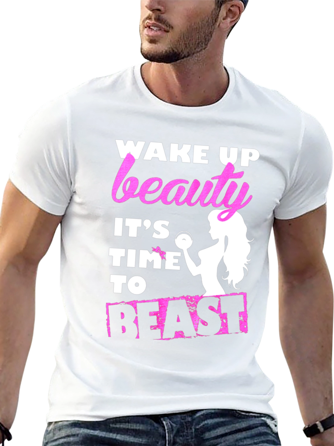 Wake Up Beauty Beast Mode Graphic T-Shirt