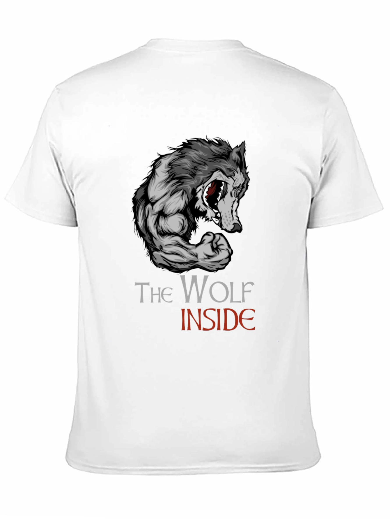 The Wolf Inside Graphic Tee - Black Cotton T-Shirt