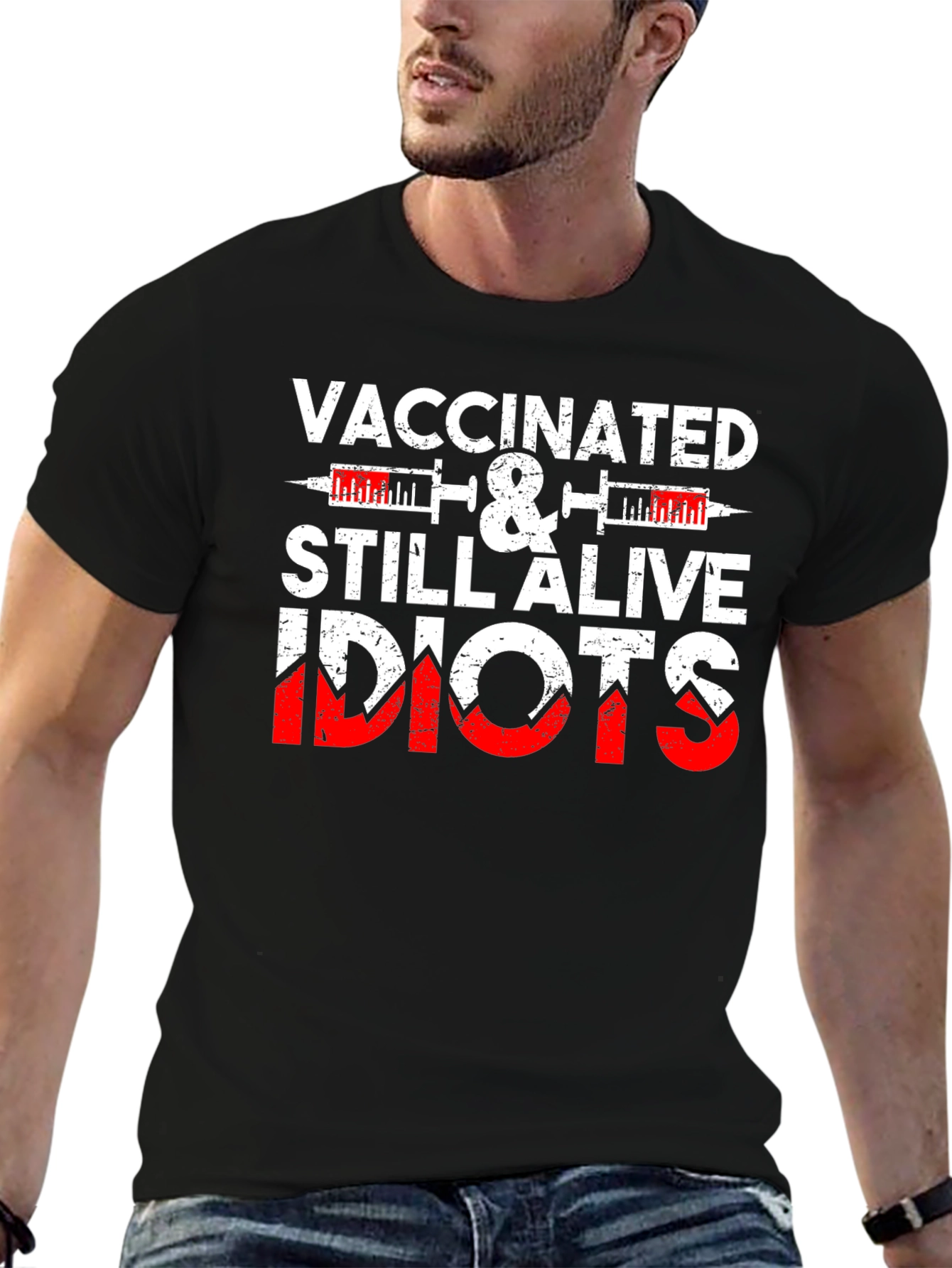 Vaccinated & Still Alive Funny T-Shirt
