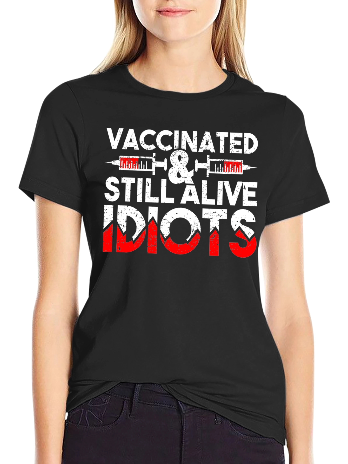 Vaccinated & Still Alive Funny T-Shirt