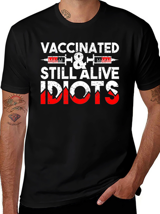 Vaccinated & Still Alive Funny T-Shirt