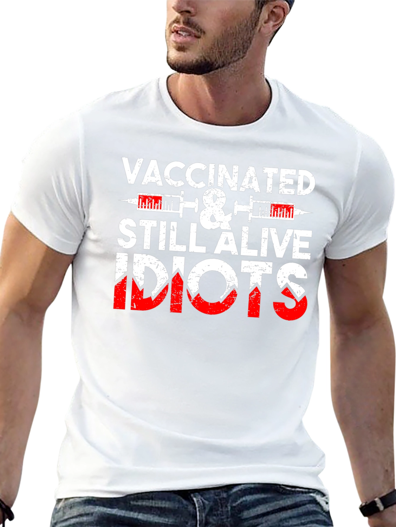 Vaccinated & Still Alive Funny T-Shirt