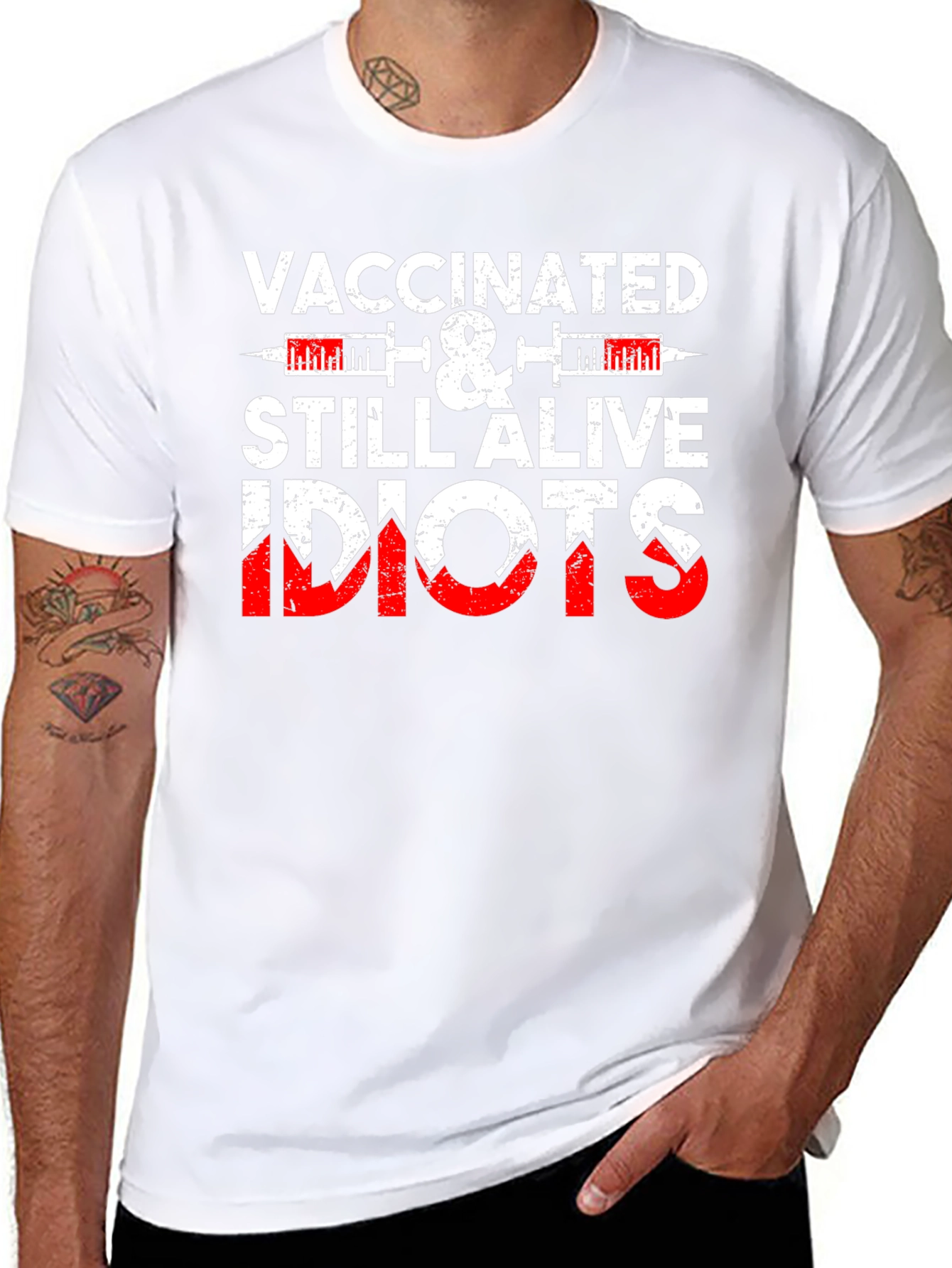 Vaccinated & Still Alive Funny T-Shirt