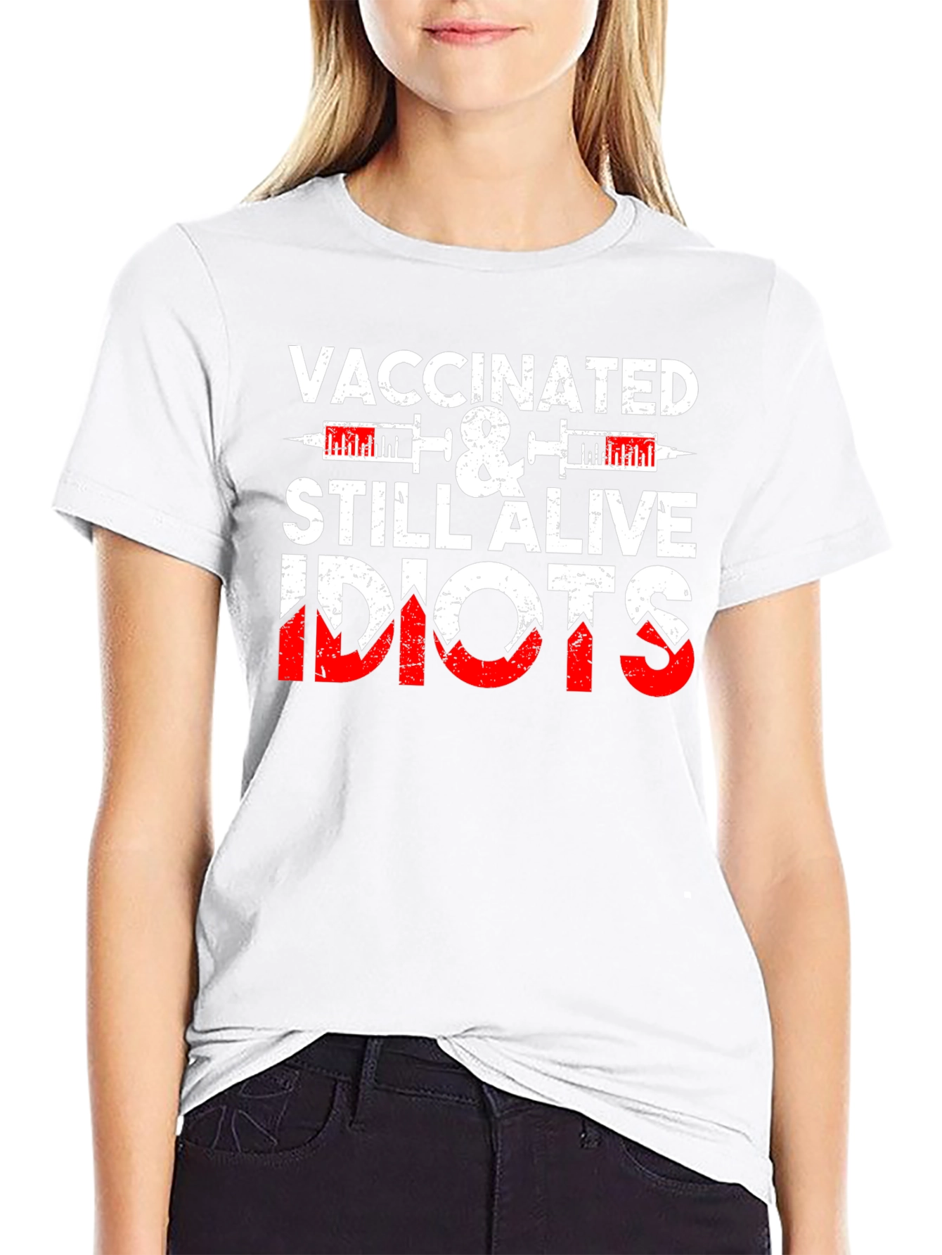 Vaccinated & Still Alive Funny T-Shirt