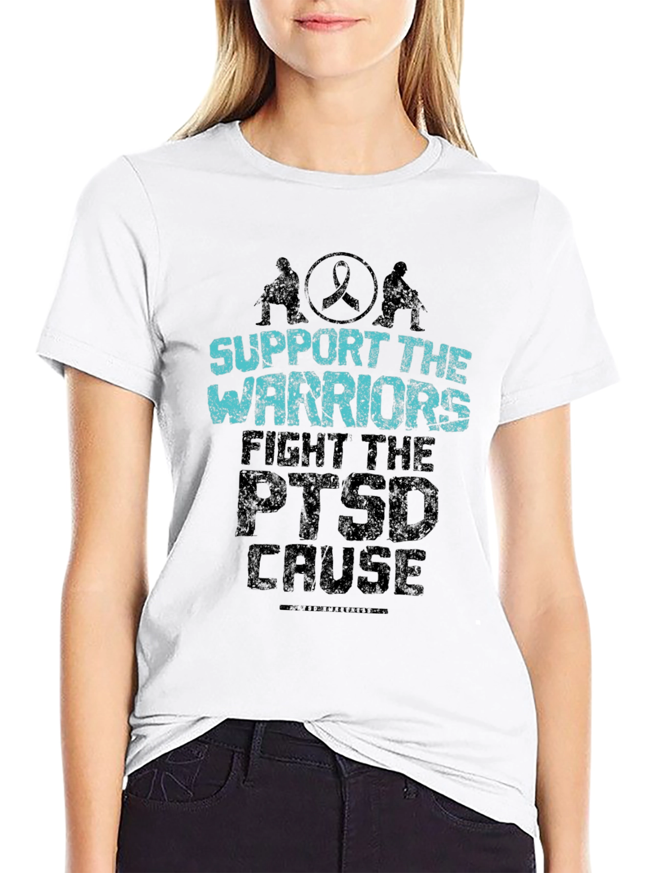 Support Warriors PTSD Awareness Graphic Tee