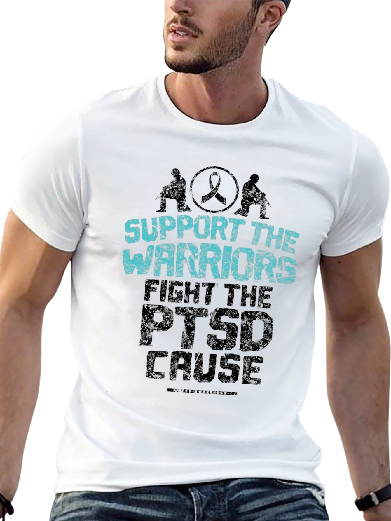 Support Warriors PTSD Awareness Graphic Tee