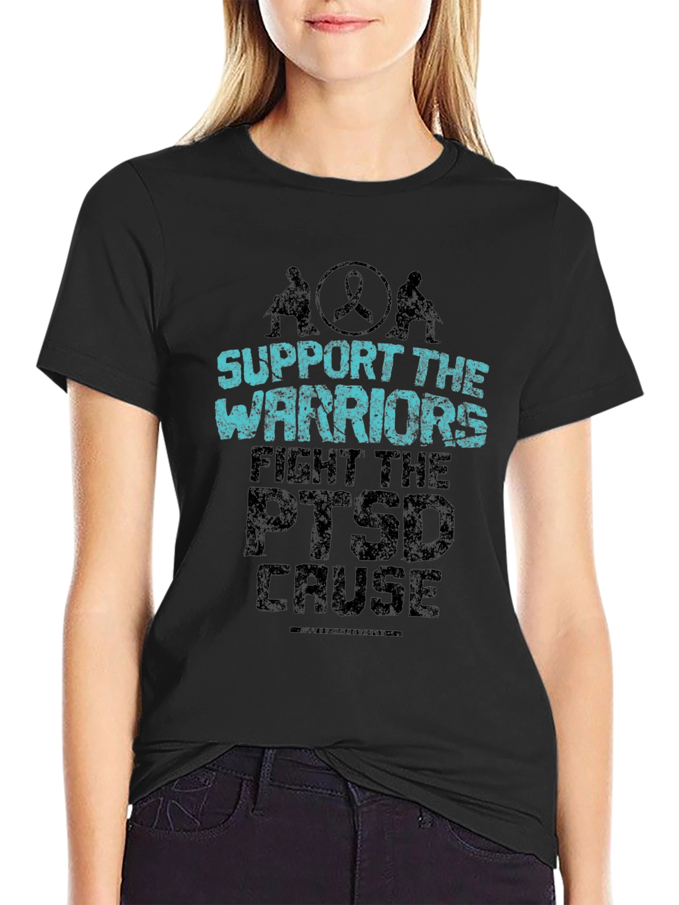 Support Warriors PTSD Awareness Graphic Tee