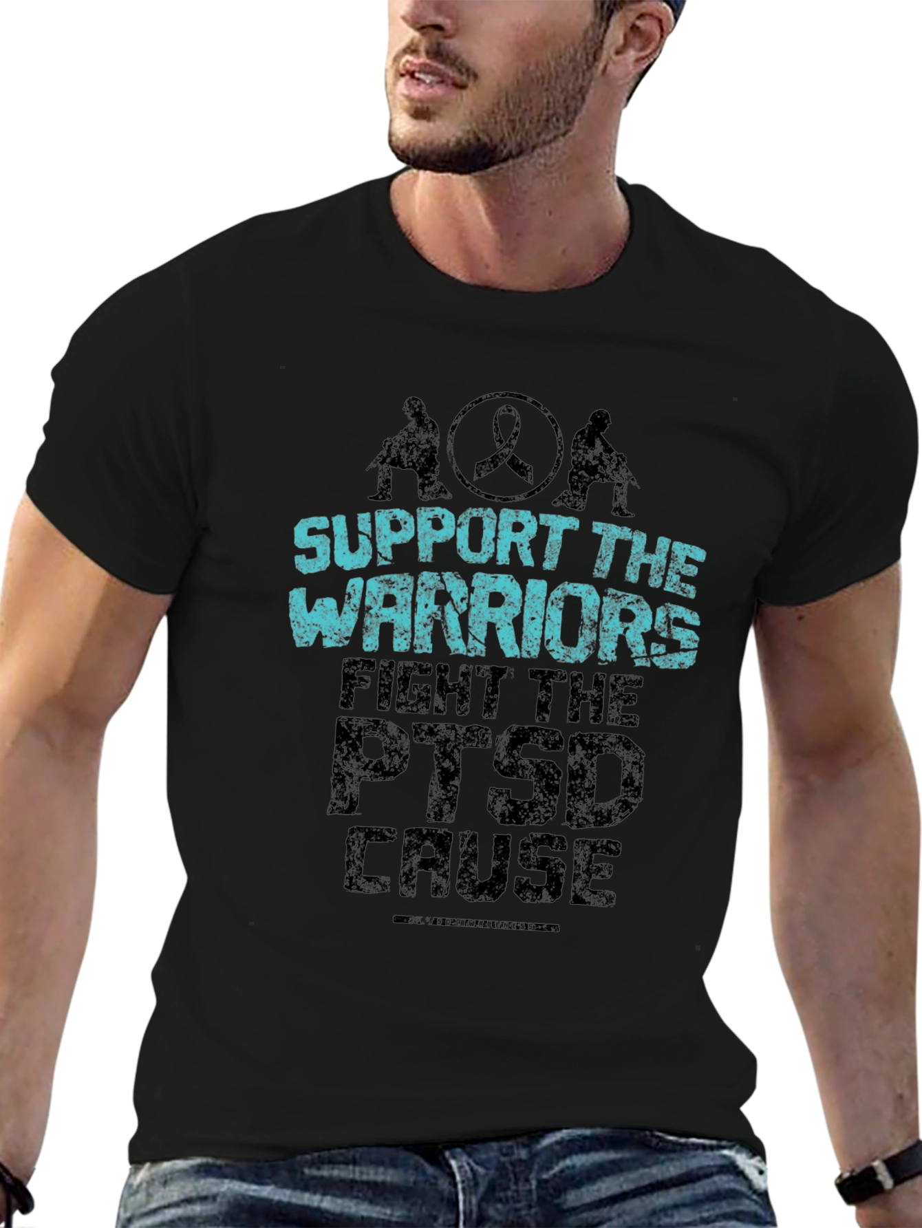 Support Warriors PTSD Awareness Graphic Tee