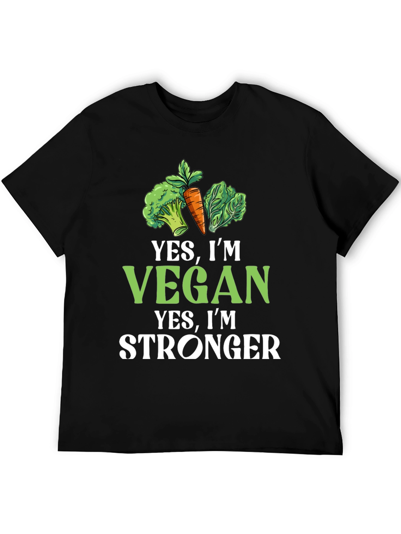 Vegan Stronger Graphic Tee - Plant-Based Power!