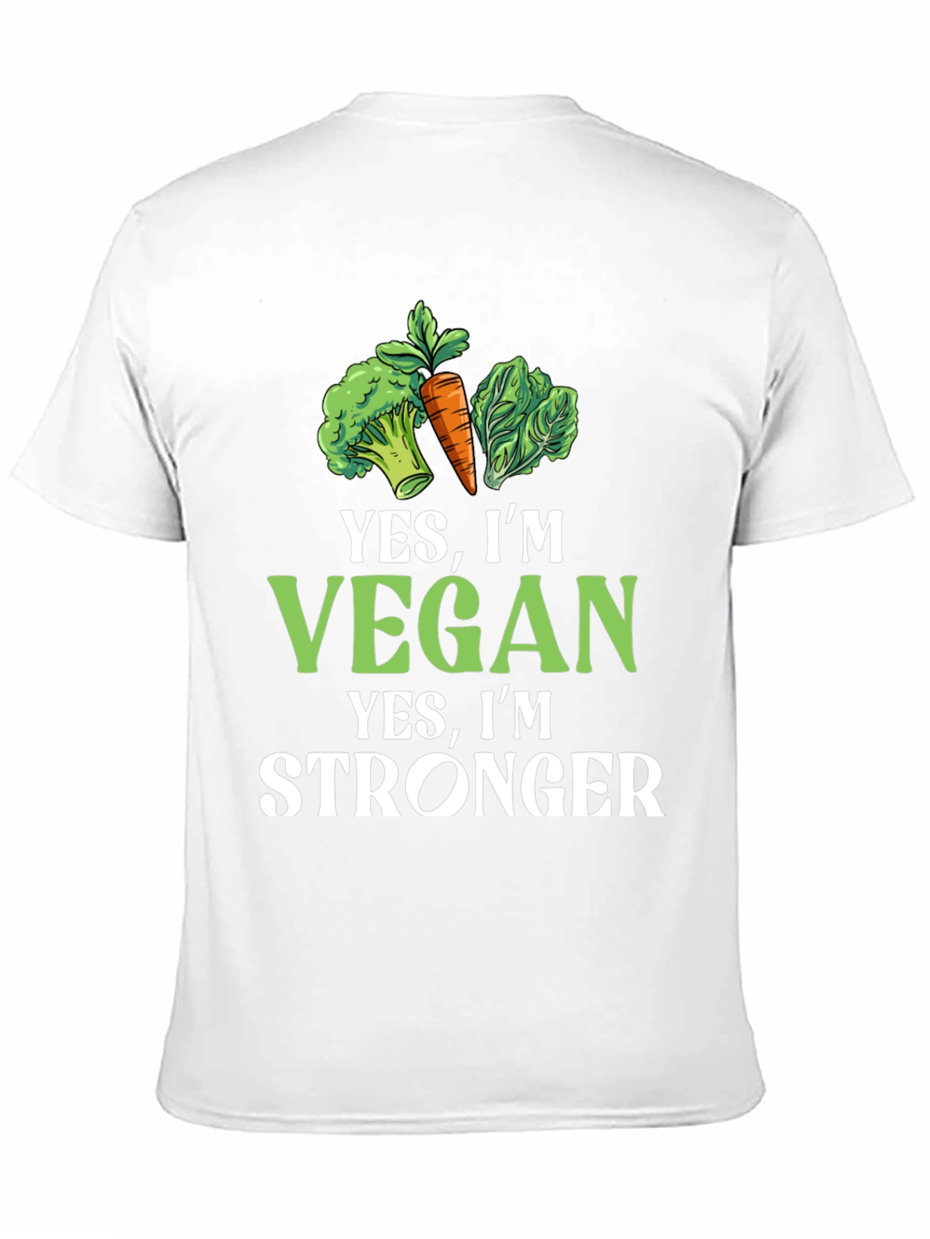 Vegan Stronger Graphic Tee - Plant-Based Power!