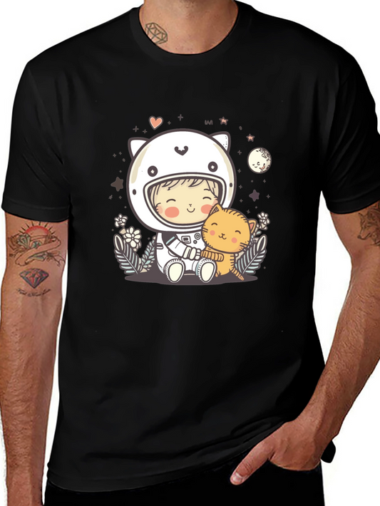 Astronaut Cat Lover T-Shirt