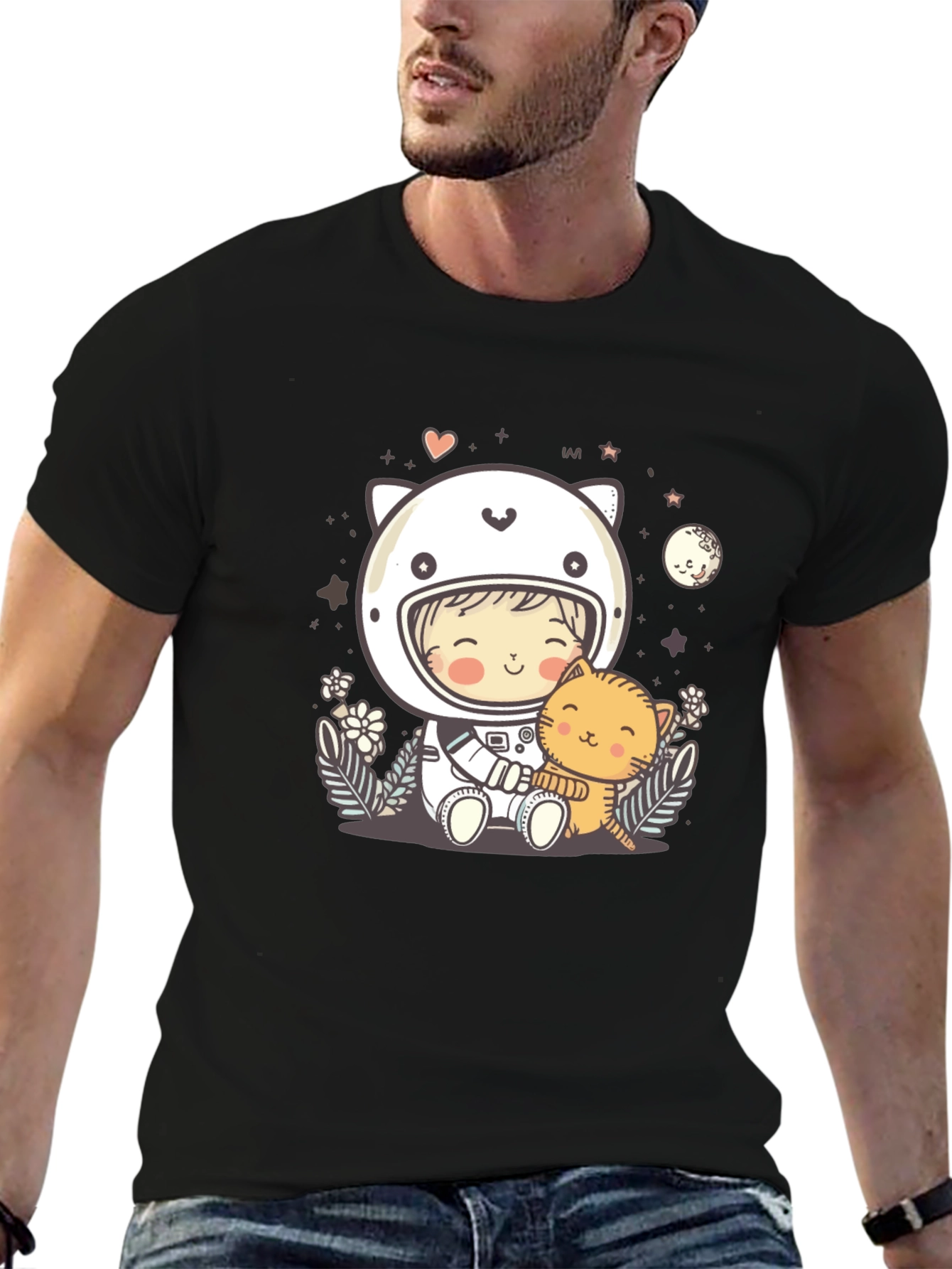 Astronaut Cat Lover T-Shirt