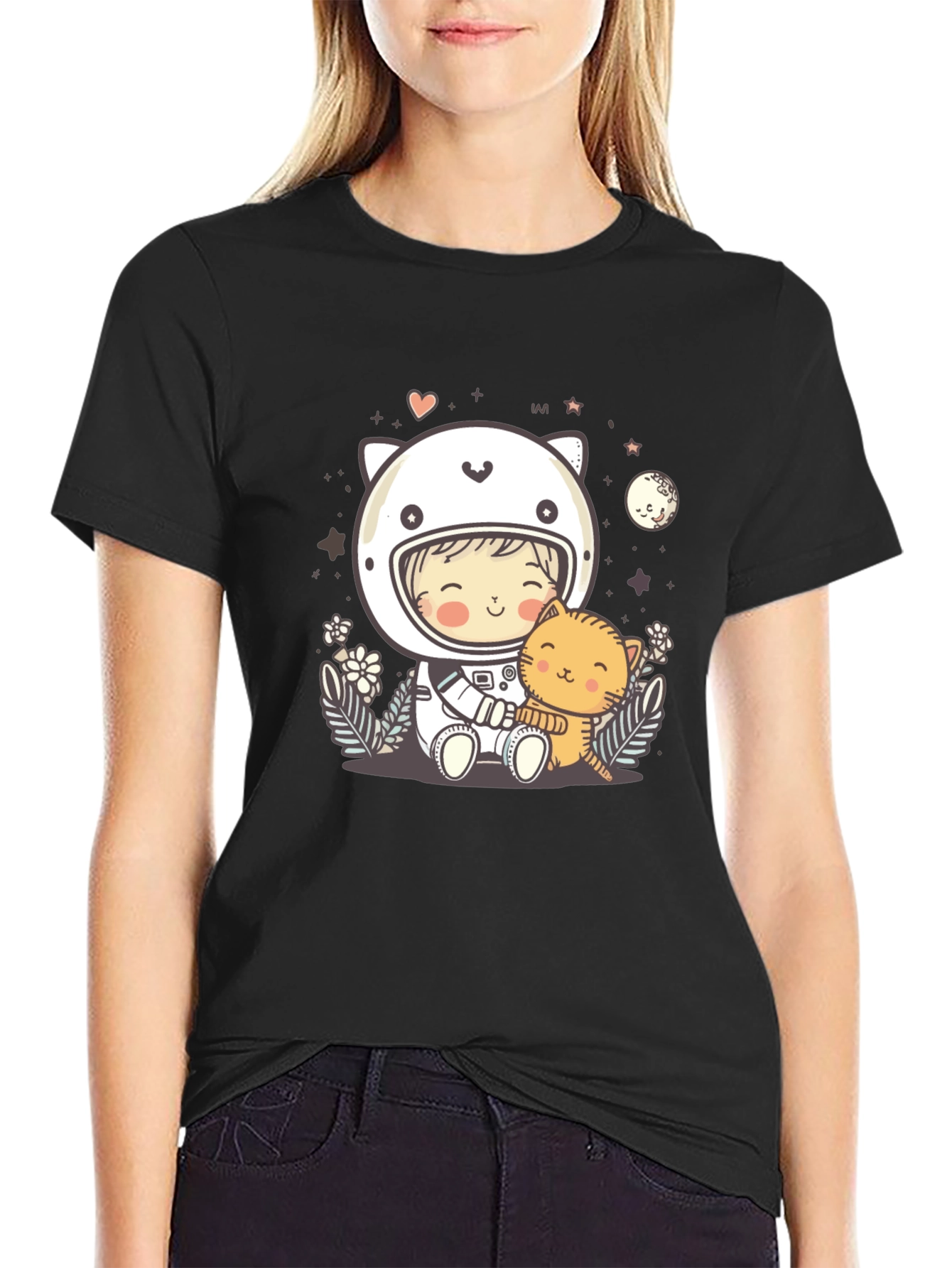 Astronaut Cat Lover T-Shirt