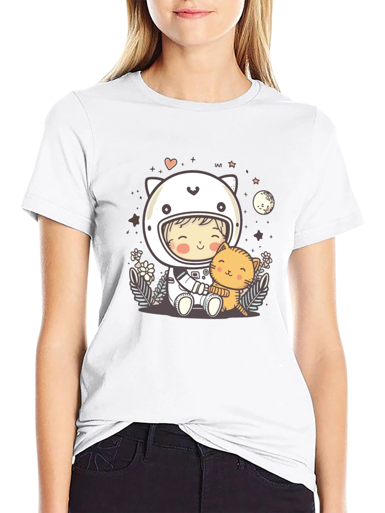 Astronaut Cat Lover T-Shirt