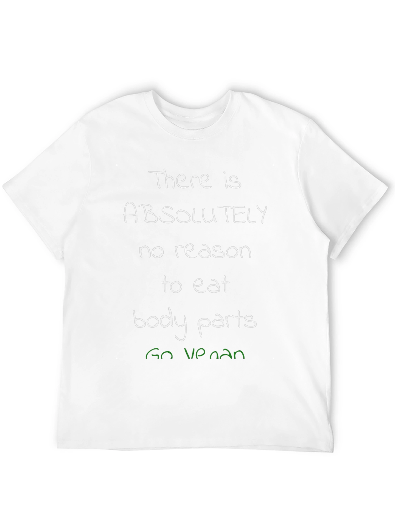 Vegan T-Shirt: No Reason to Eat Body Parts