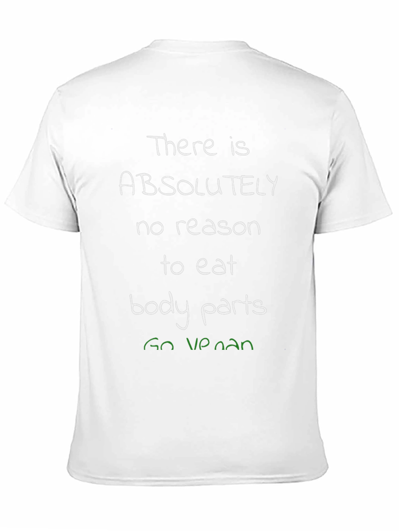 Vegan T-Shirt: No Reason to Eat Body Parts