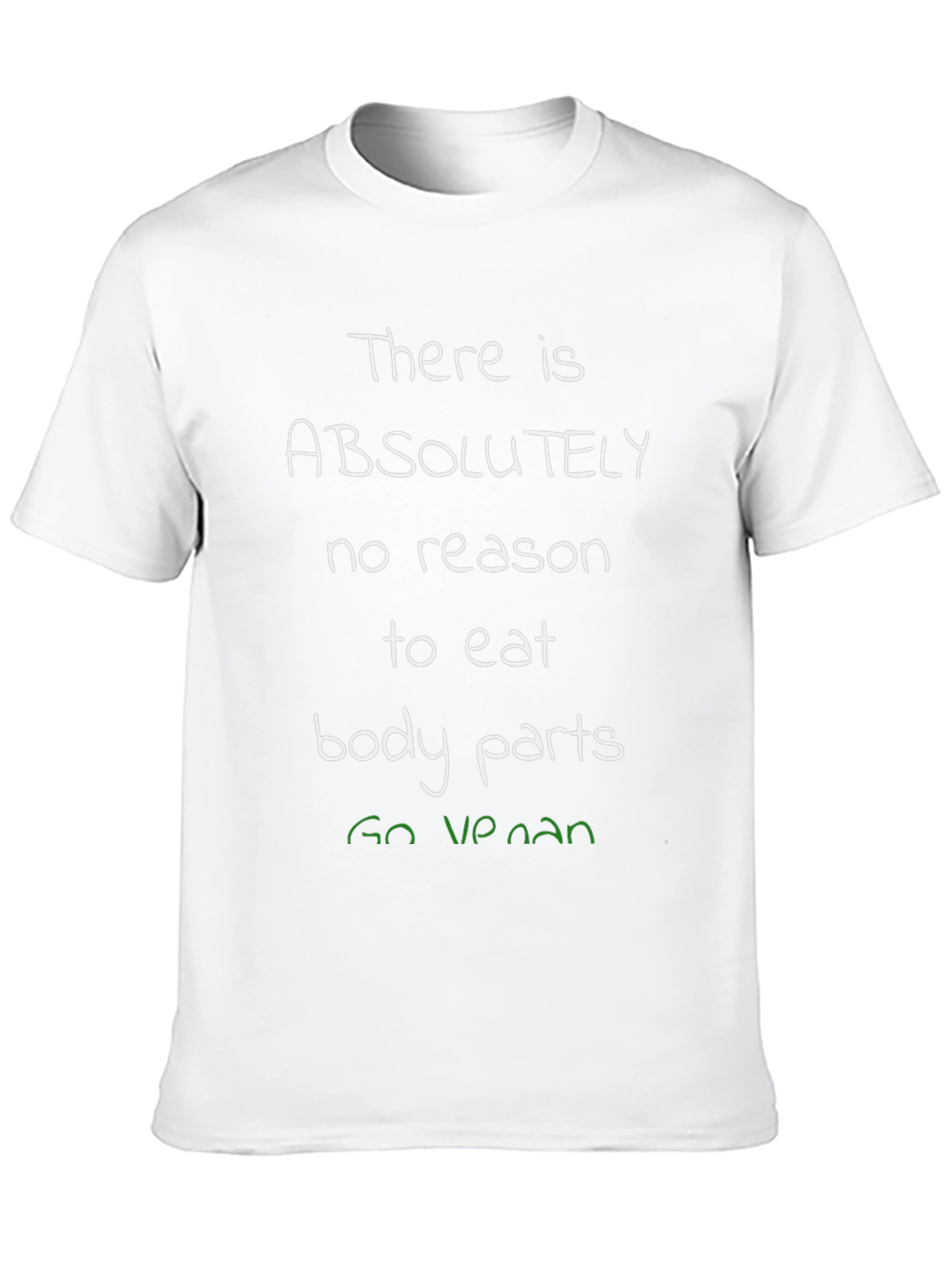 Vegan T-Shirt: No Reason to Eat Body Parts