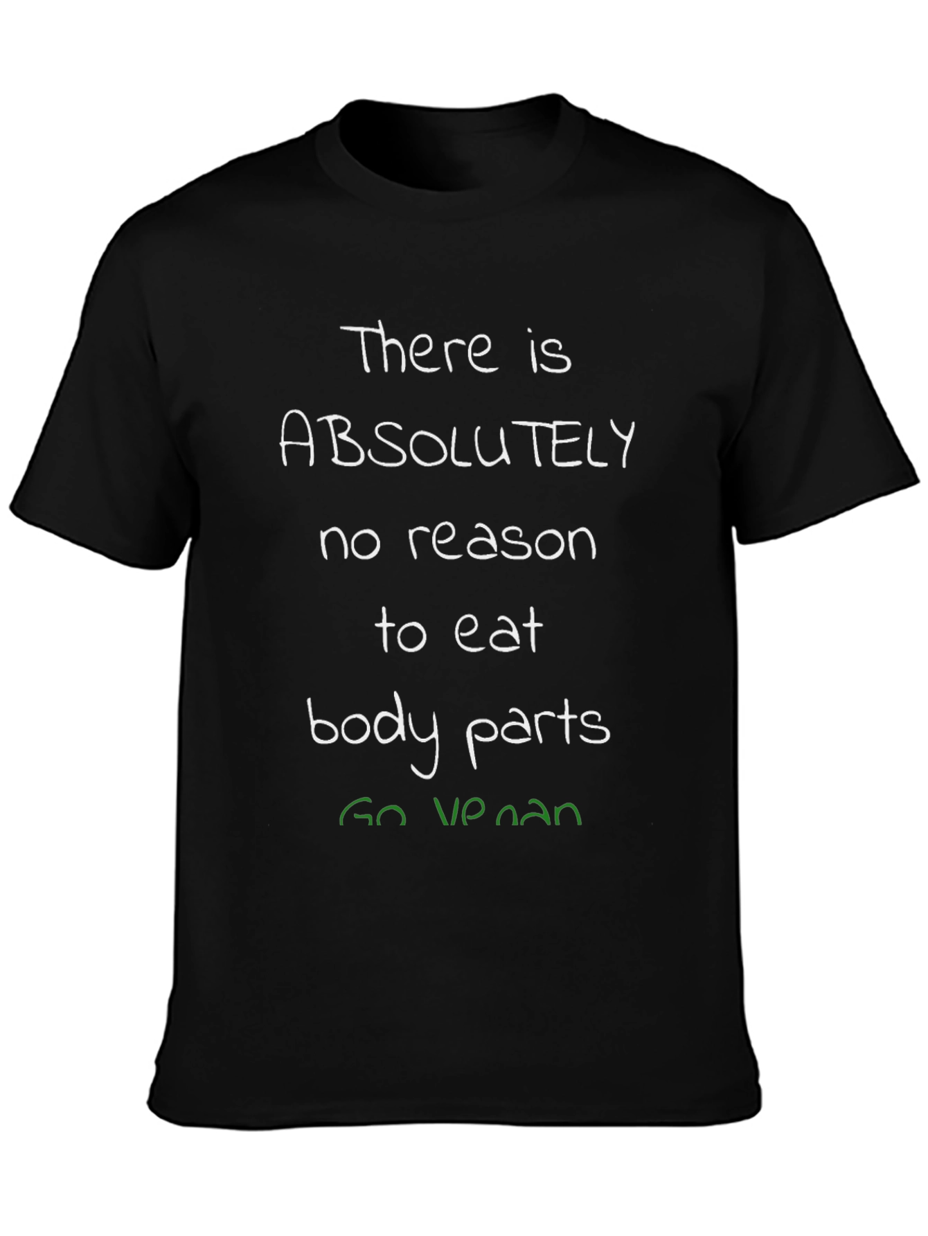 Vegan T-Shirt: No Reason to Eat Body Parts