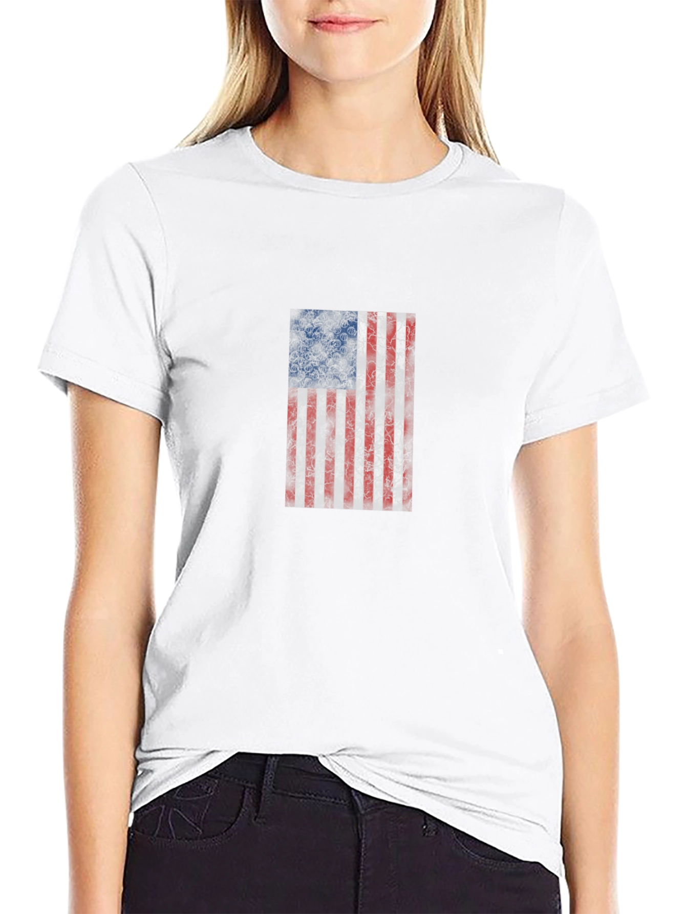American Flag Graphic Tee - Patriotic Style