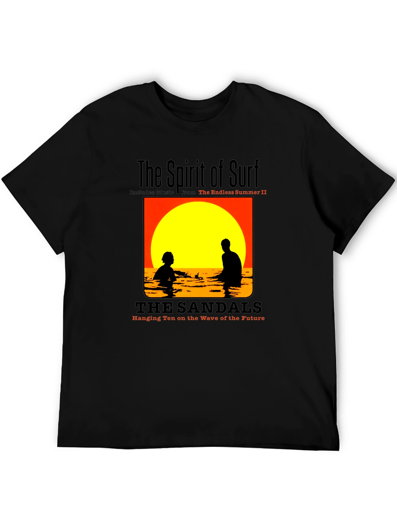 The Spirit of Surf Black T-Shirt