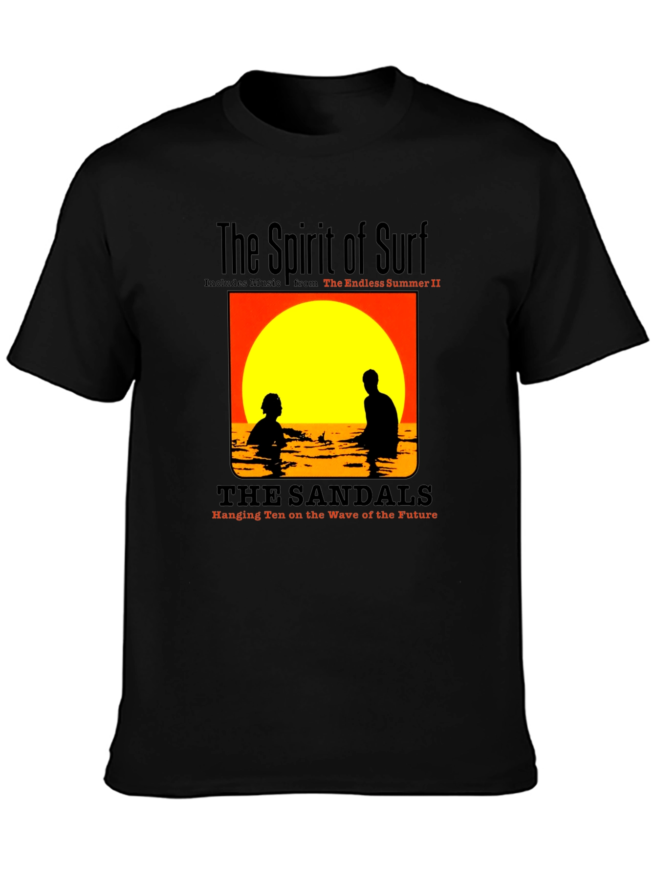 The Spirit of Surf Black T-Shirt