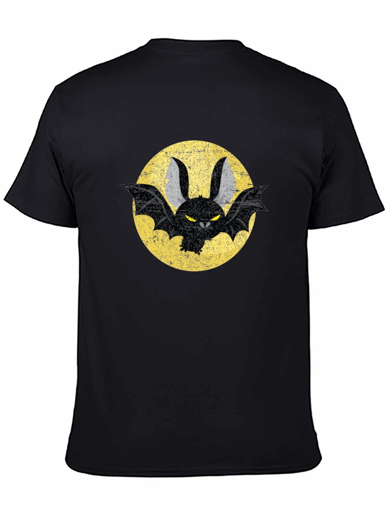 Bat Graphic T-Shirt - Black