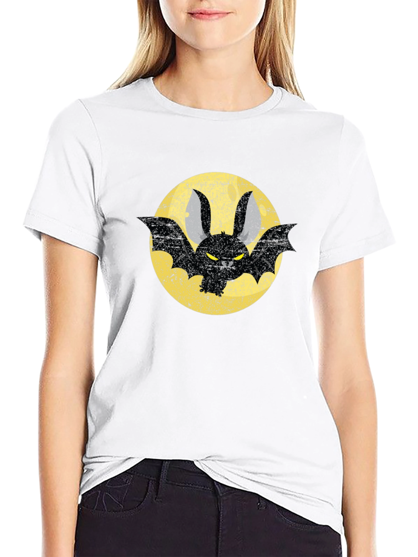 Bat Graphic T-Shirt - Black