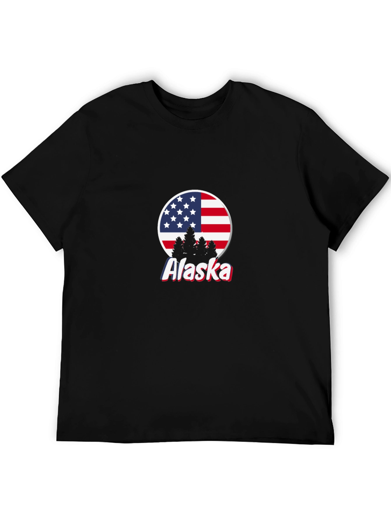 Alaska US Flag Graphic T-Shirt