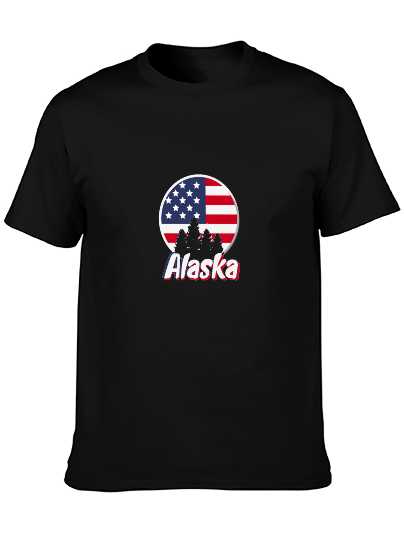 Alaska US Flag Graphic T-Shirt