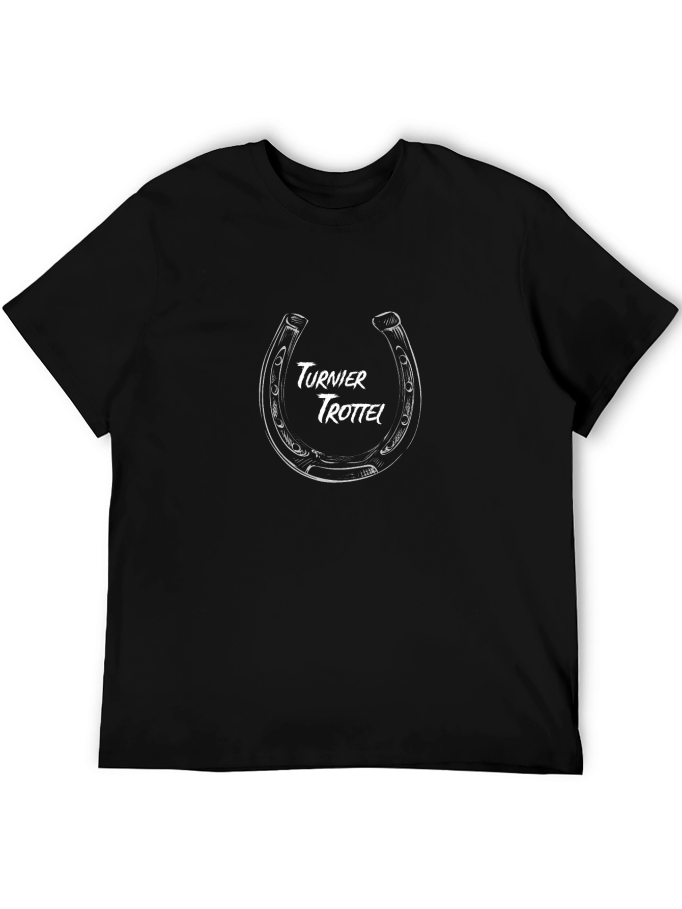 Turnier Trottel Horseshoe Graphic Tee - Black Cotton