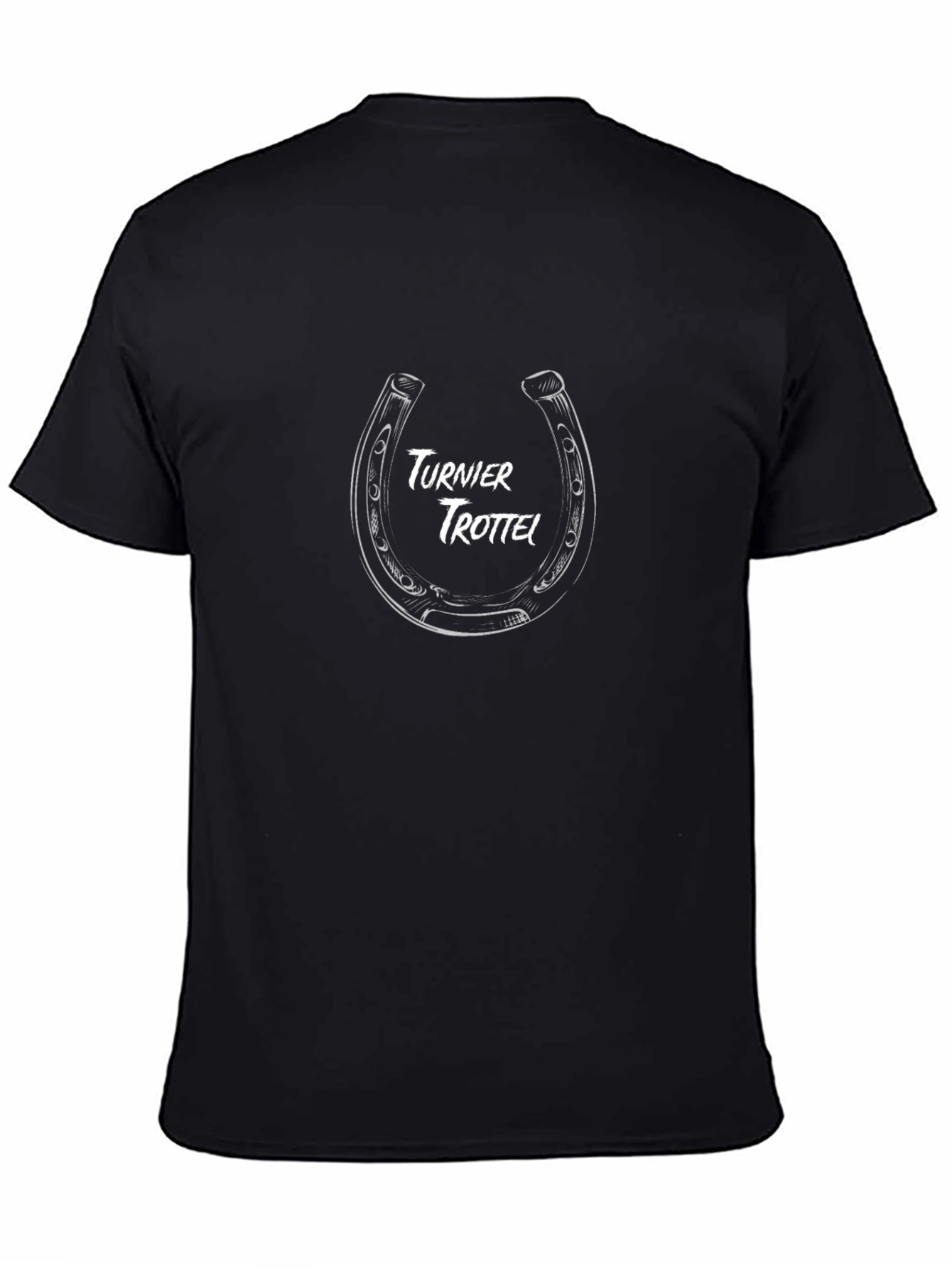 Turnier Trottel Horseshoe Graphic Tee - Black Cotton