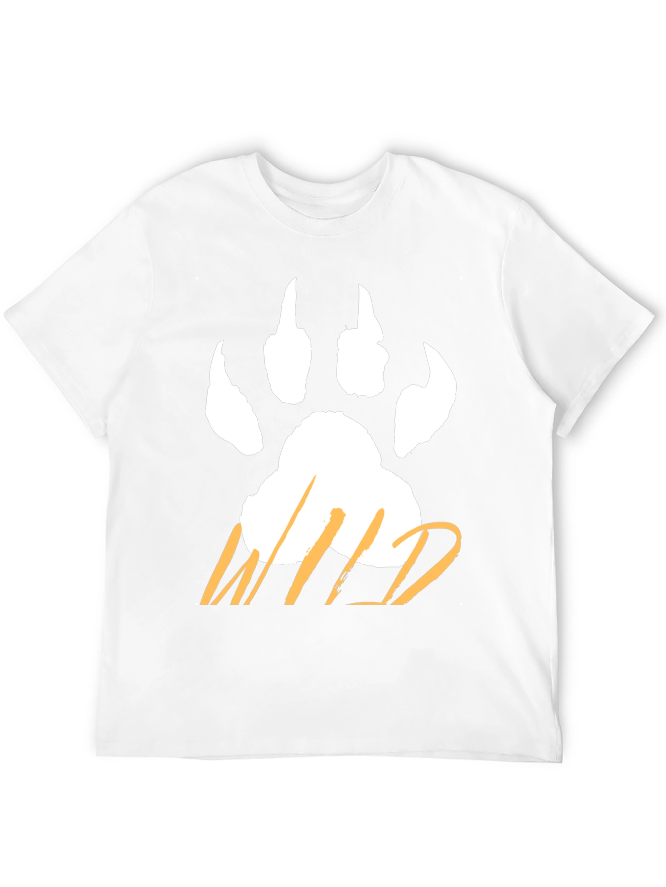 Wild Paw Print T-Shirt - Casual Graphic Tee