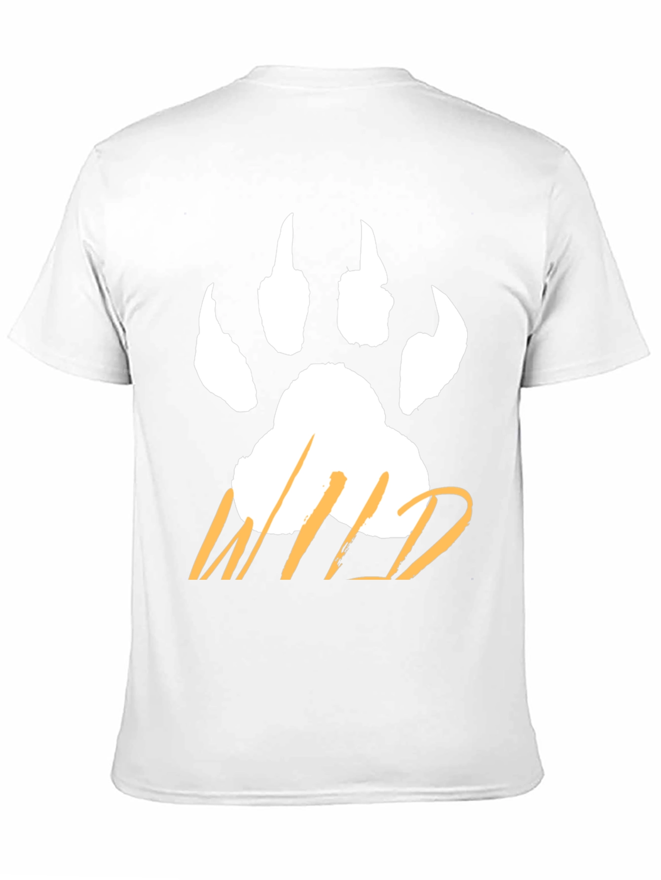 Wild Paw Print T-Shirt - Casual Graphic Tee