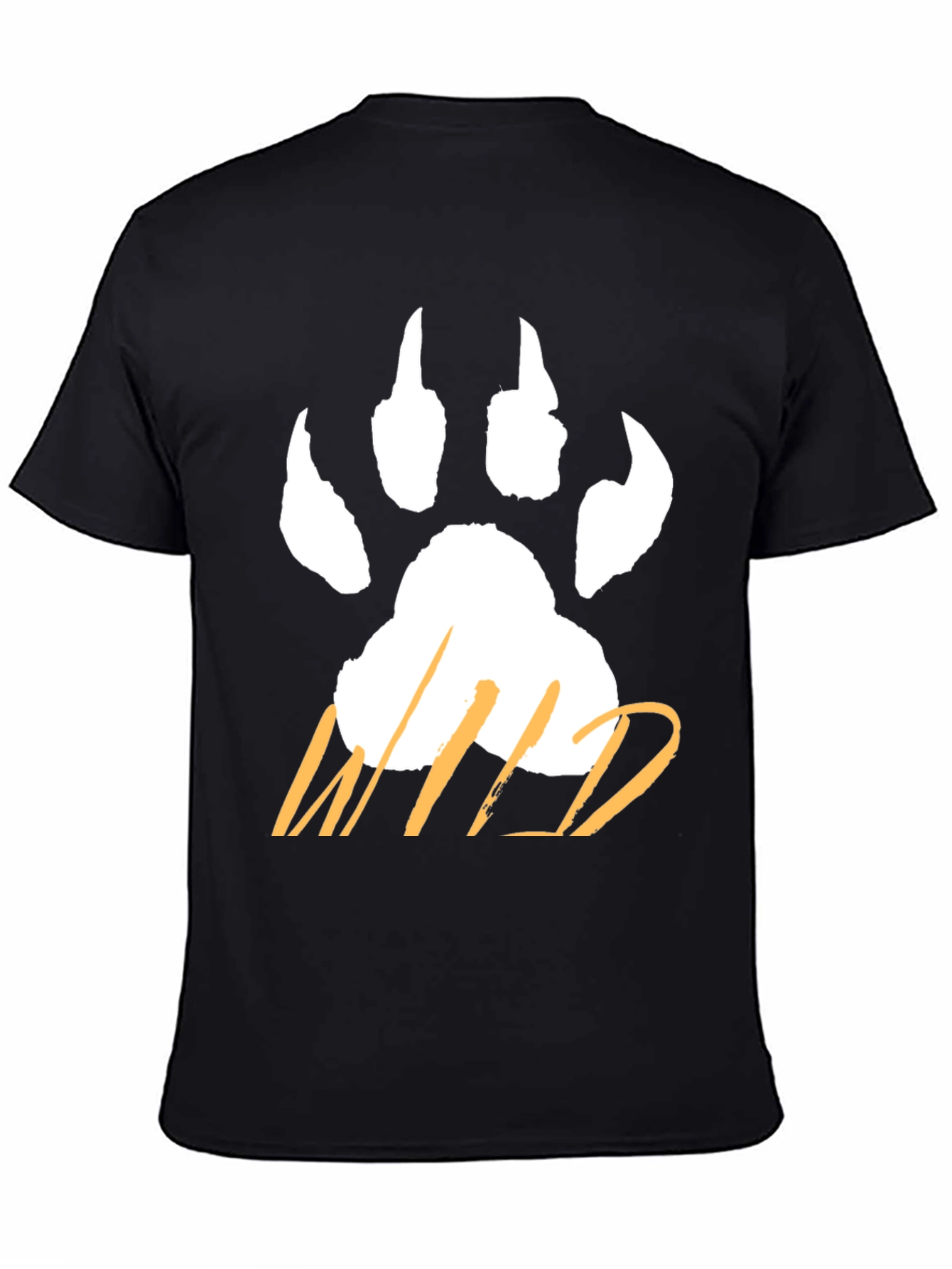 Wild Paw Print T-Shirt - Casual Graphic Tee