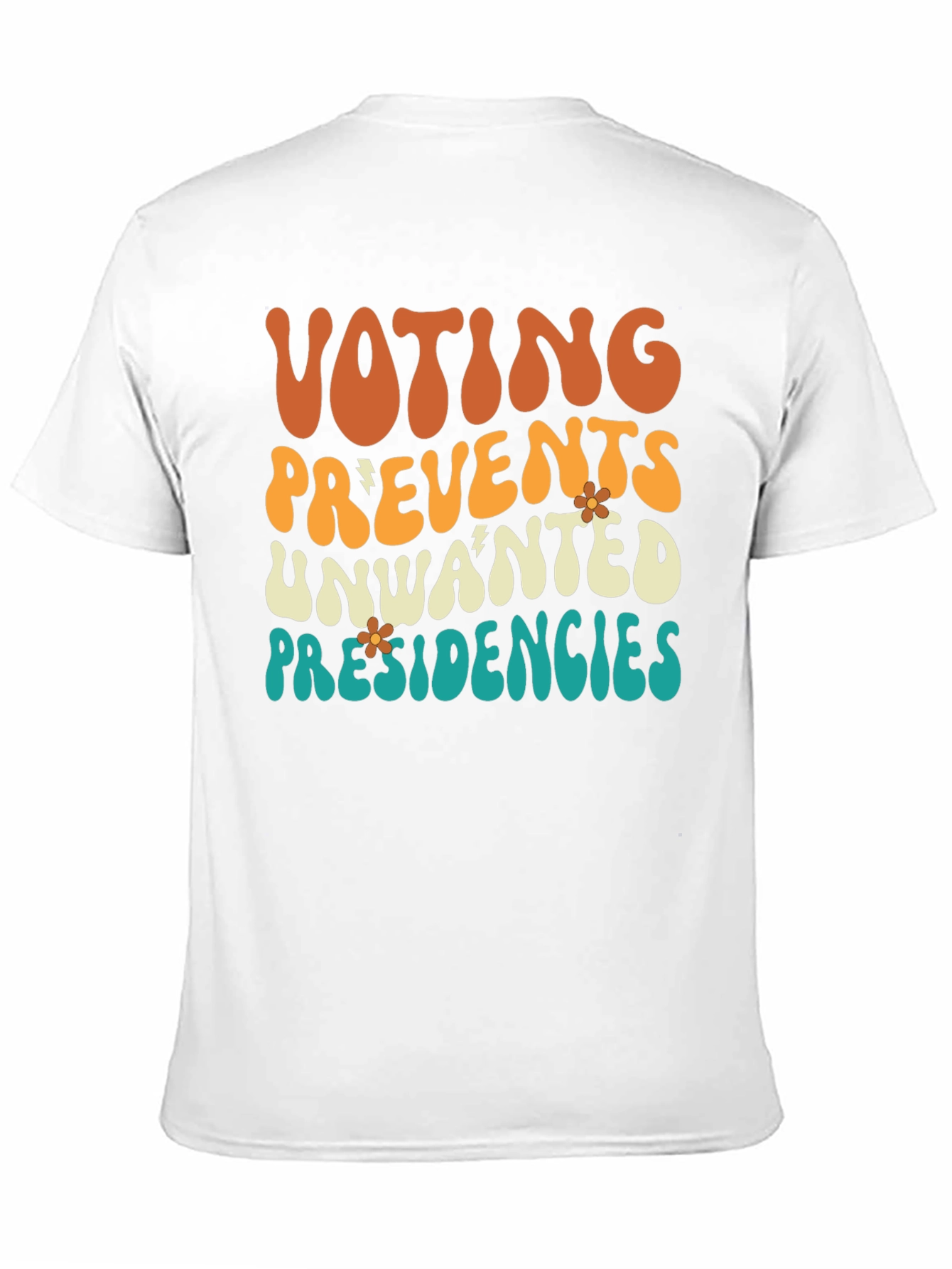 Voting Prevents Unwanted Presidencies Black Graphic Tee