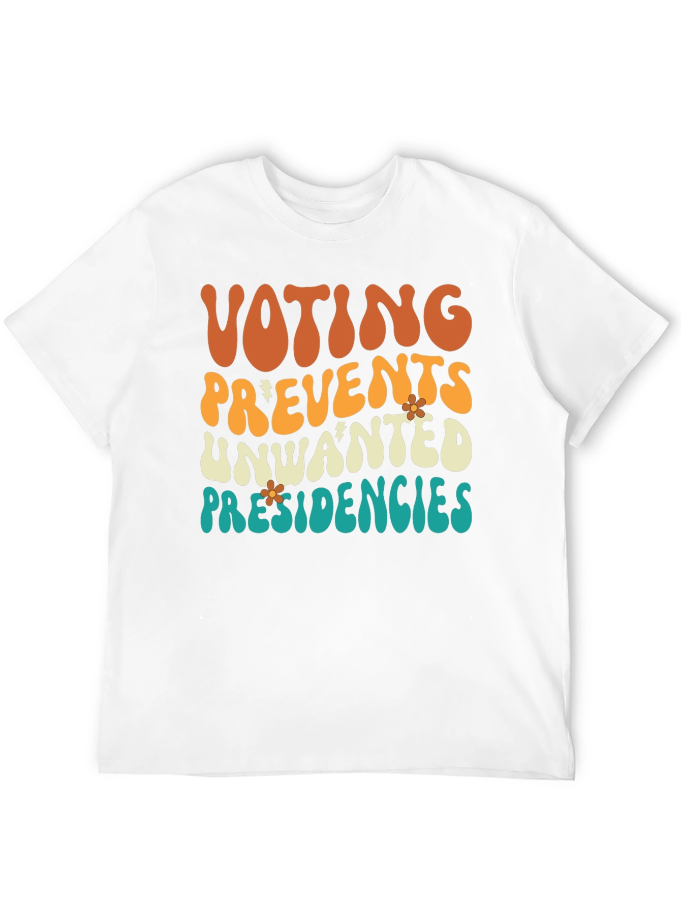 Voting Prevents Unwanted Presidencies Black Graphic Tee