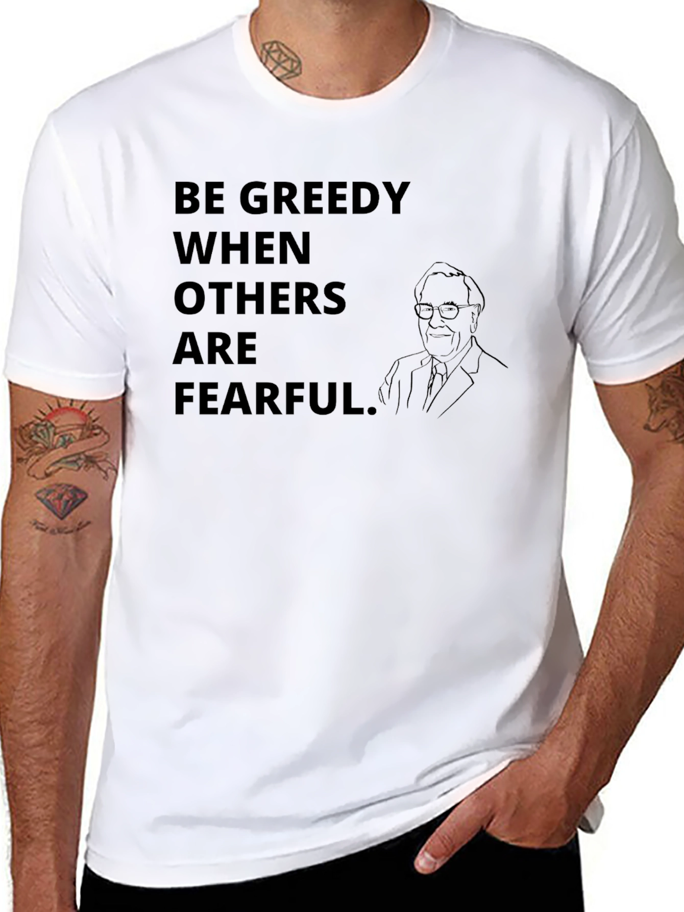 Be Greedy T-Shirt: Warren Buffett Investor Tee