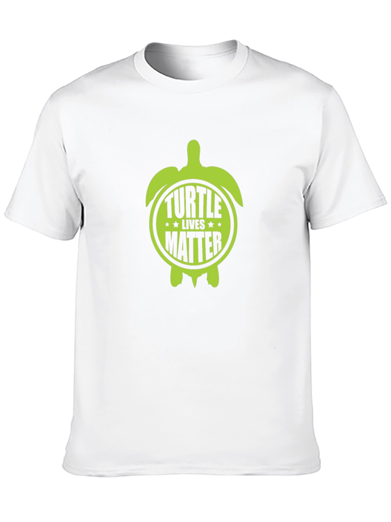 Turtle Lives Matter Graphic Tee - Black Cotton T-Shirt