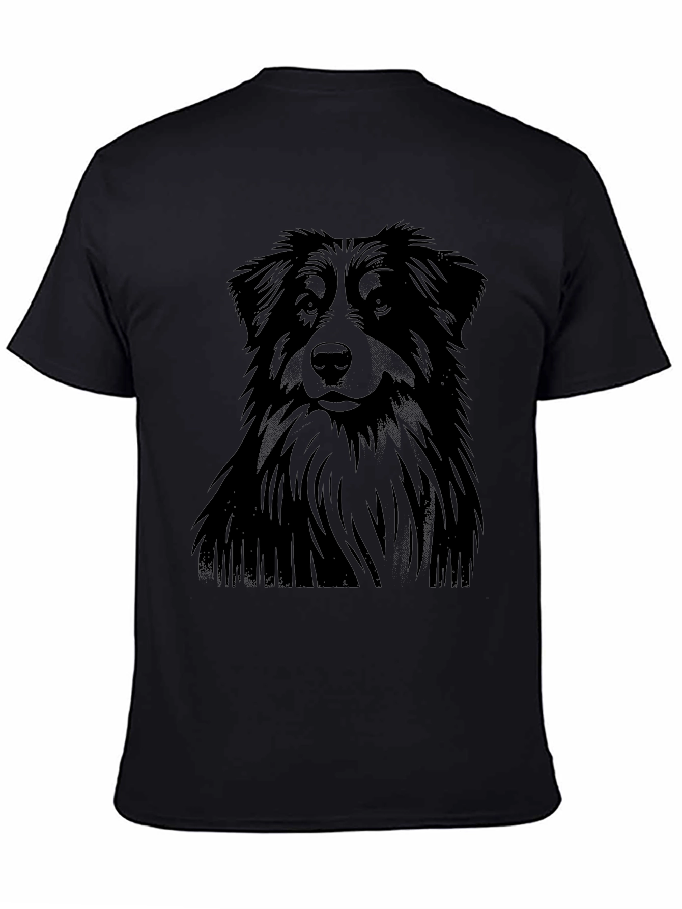 Black Dog Graphic T-Shirt for Men