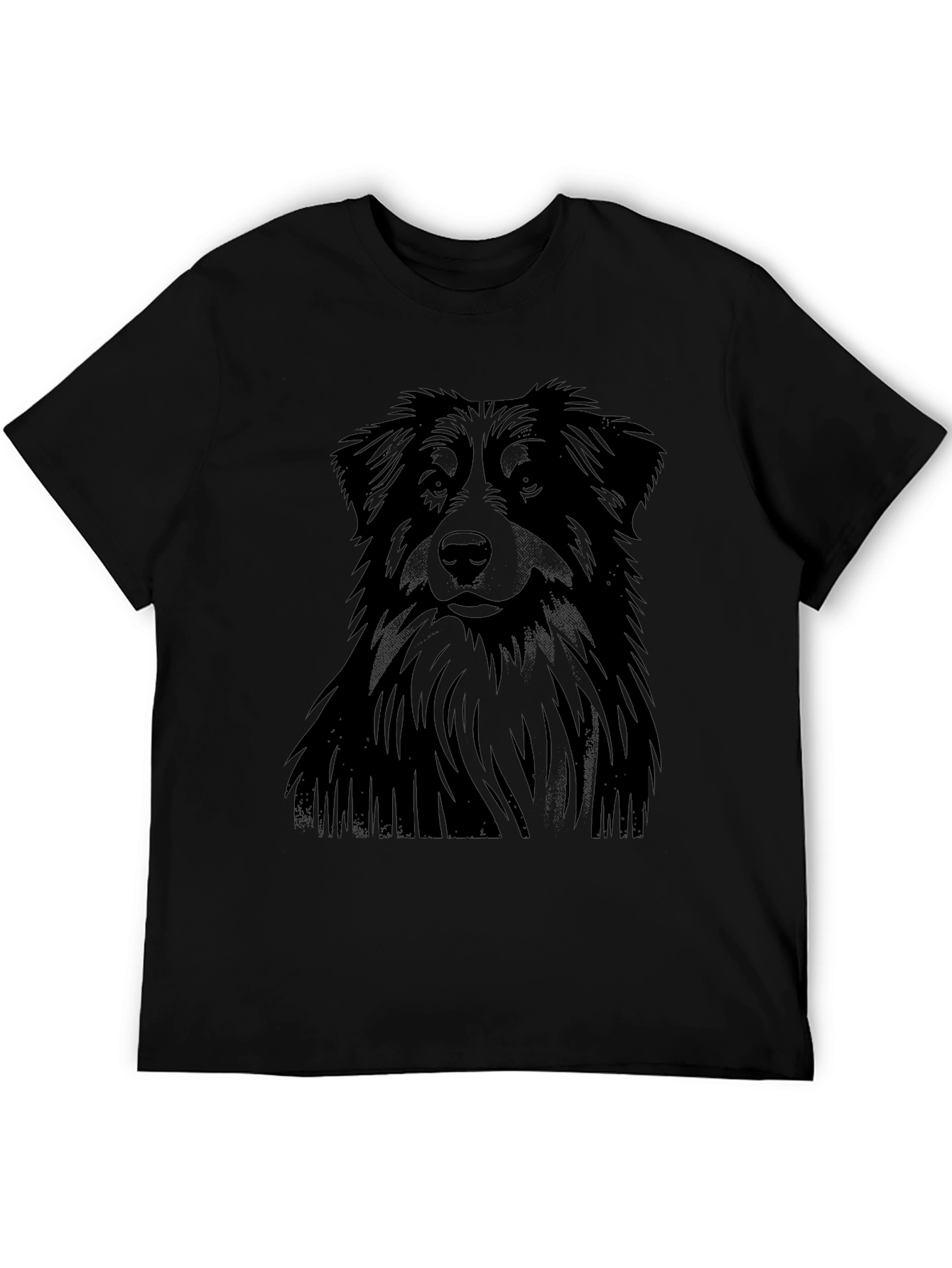Black Dog Graphic T-Shirt for Men