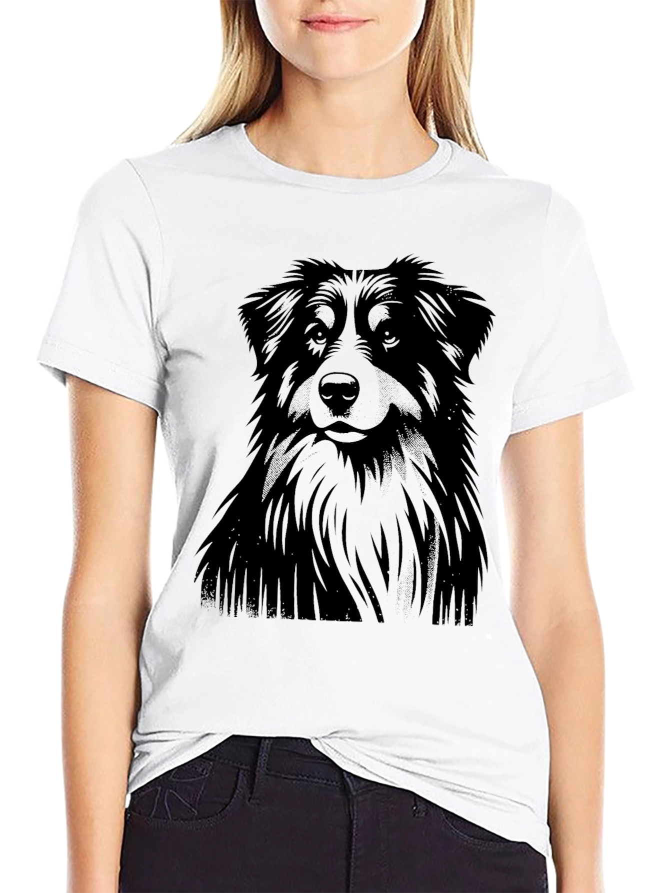 Black Dog Graphic T-Shirt for Men